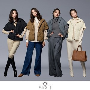 [쇼핑엔티] 24FW 메시제이 자수 퀼팅 베스트 1종