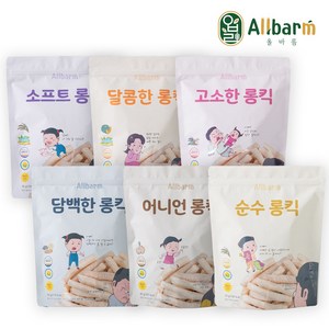 올바름 독도 쌀과자 롱스틱 6종 세트, 1세트, 30g, 올바름 롱킥 6봉