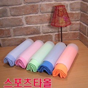 스워드40 스포츠타월 40*90cm 극세사 타올 승원타올 마이크로 화이바, 주황, 1세트