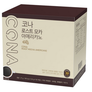 CONA 로스트 모카 아메리카노 원두커피믹스, 900mg, 30개입, 1개