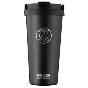 파리생제르망 PSG 데일리 이지 오픈 원터치 텀블러 550ml, 블랙, 1개