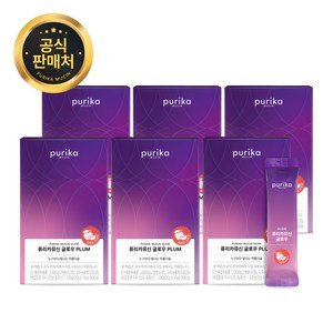 [본사공식몰] 퓨리카뮤신 글로우 자두맛 젤리 6박스 60포, 10회분, 200g