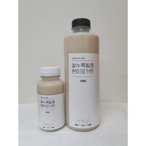 [국내산 유기농현미 100%] 찐누룩 현미 요거트 210ml 750ml / 무설탕 비건 식혜 아침대용, 6개