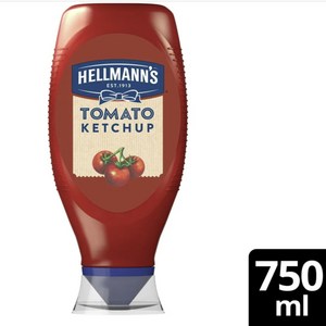 750ML 헬만스 토마토 케첩 Hellmanns Tomato Ketchup, 1개