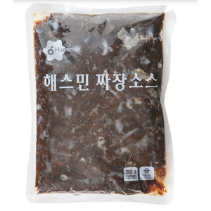 해스민 짜장소스 250g 돼지고기 양파 감자 큼직한 건더기가득 전문점용 즉석냉동식품 짜장면 짜장밥, 2개