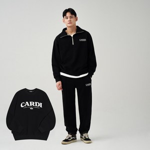 심도나인 오버핏 카디 Cadi 트레이닝 3종(맨투맨 반집업 팬츠) 세트