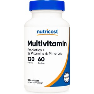 뉴트리코스트 멀티비타민 1360mg 120캡슐 1서빙 1360mg 60회분 Multivitamin Capsules [120 CAPS], 120정, 1개