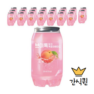 프로엠홀딩스 브이톡 복숭아에이드 350ml, 24개