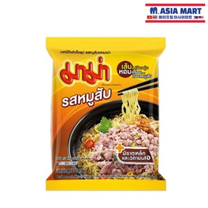 태국 MAMA 민스드 포크 라면 60g / MINCED PORK NOODLES 마마라면 돼지고기맛 태국라면, 1개