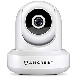 암크레스트 amcrest prohd 1080p 와이파이 카메라 2mp(1920tvl) 실내 팬틸트 보안 무선 ip 카메라 ip2m-841, 화이트, 1개