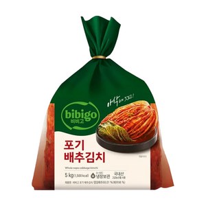 [비비고] (CJ제일제당) 포기 배추김치, 5kg, 2개