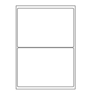 오피스라벨 A4 스티커라벨지 1권 100매 흰색 폼텍 규격 호환 주소라벨 분류표기 우편발송 물류관리 바코드라벨 라벨지 라벨용지, 2칸
