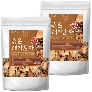 건강중심 국산 볶은 돼지감자 차 500g, 2개