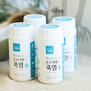 7일동안 구워낸 건강한 치아를 위한 양치죽염 세트 70g*4개, 4개, 70g