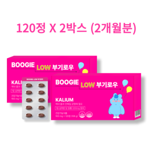 칼륨영양제 붓기칼륨 포타슘 붓기제거 영양제 고함량 1200mg x 2박스, 2개, 120정