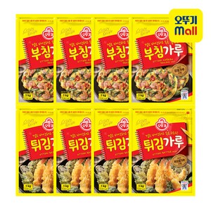 오뚜기 부침가루 1kg 4개+튀김가루 1kg 4개, 1개