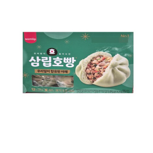 삼립 우리밀 야채 호빵, 90g, 12개