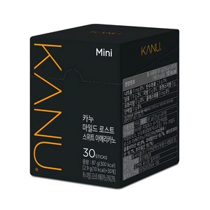 카누 마일드 로스트 스위트 아메리카노 미니 원두커피믹스, 2.9g, 30개입, 1개