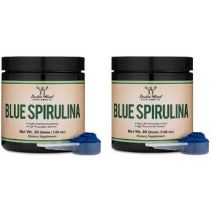 Double Wood Blue Spiulina 더블우드 블루 스피루리나 가루 파우더 30g 2팩, 1개