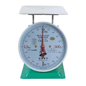 국산 스텐 지시저울 바늘 접시저울 10kg-2kg, 438-0375 (2kg / 10g)