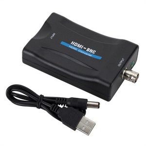 HDMI 호환 BNC 어댑터 1080P 복합 비디오 변환기 카메라-TV 프로젝트용 멀티미디어, HDMI to BNC, 1개