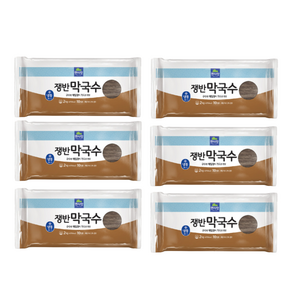 도매 업소용 면사랑 쟁반막국수 냉동 2kg(10인분) 6봉 냉면사리 냉사리 냉면, 6개, 2kg