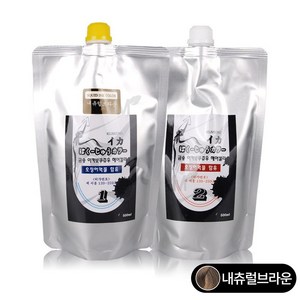 뉴겐 금송 이카보쿠쥬우 헤어컬러 1 2제 각500ml, 내추럴브라운, 1개