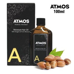 대용량 100ml ATMOS(아트모스) 미용실 쓰리데이즈 모로칸 아르간 헤어오일 헤어에센스 모르칸 모르칸 모로코, 1개