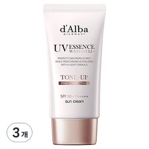 달바 워터풀 톤업 선크림 SPF 50+ PA++++, 50ml, 3개