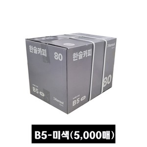 한솔복사용지 미색 B5 (80g) 1BOX 5000매, 단품, 단품