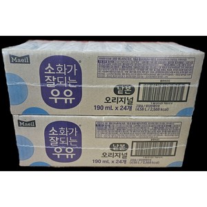 소화가잘되는우유 오리지널, 190ml, 48개