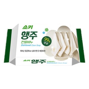 무궁화 소키행주전용비누 세탁비누, 150g, 4개