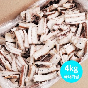 [맛있는정하네] 냉동 대왕오징어 귀채 4kg 국내가공 업소용 식자재오징어, 1박스