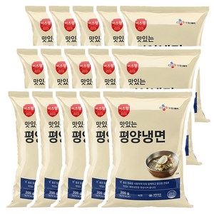 CJ 이츠웰 맛있는 평양냉면 200g x 15개