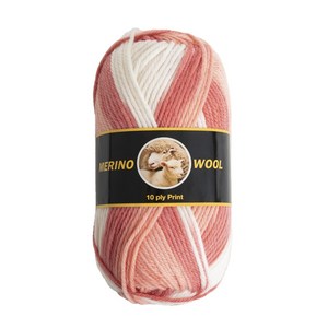 야나 메리노 울 10ply 1볼 (Meino wool) 100g 메리노울실 메리노실 뜨개실 털실, 85389 코랄믹스, 1개