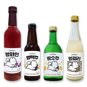 네코네코 멍소주 개소주 멍맥주 멍걸리 멍와인 강아지 막걸리, 1개, 270g