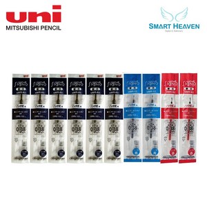 유니 시그노 노크식 볼펜심 0.38mm /UMR-83 10pcs, 0                    3색 흑6청2적2