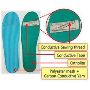 크린룸 정전기방지 충격 땀흡수 방진화 깔창 여자깔창 여군화 밑창 평발교정 쿠션밑창, 240, 상세페이지 참조13, 1개