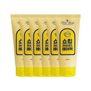 라벨영 쇼킹 마요네즈 헤어팩, 200ml, 6개