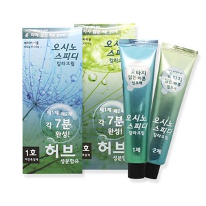 LCK 오시노 7분스피디 새치커버 염색약 120g, 1호 자연흑갈색, 1개