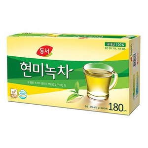 동서 현미녹차 (180T) 식품 > 커피/차 티/전통차 녹차, 1.5g, 180개입, 1개