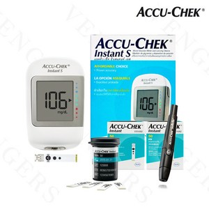 아큐첵 인스턴트 AccuChek Instant S 혈당측정기 풀세트 ( 기계 + 채혈기 + 시험지100매 + 호환침100개 + 알콜솜100매 ), 1세트