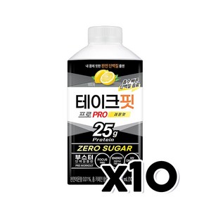 테이크핏 프로 레몬 제로슈가 단백질음료 450ml x 10개