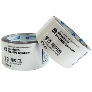 문화 A440-1 양면테이프 48mm 백색, 1개