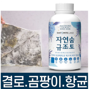 결로방지페인트 자연숨 규조토페인트 1kg 곰팡이방지 벽지 항균 베란다 실내 단열페인트, 시공도구 7종세트 선택안함, 1개