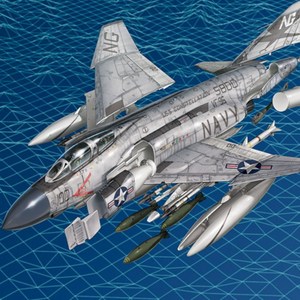 1:72 미해군 F-4J VF-96 쇼타임 100 전투기 프라모델(12515A), 상세 설명 참조, 1개