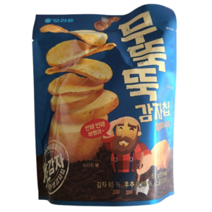 오리온 무뚝뚝감자칩 통후추 소금맛, 60g, 3개