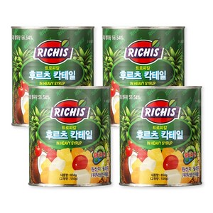 리치스 트로피칼 후르츠 칵테일 원터치, 850g, 4개