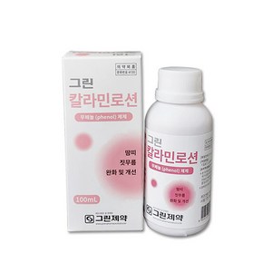 그린제약 그린 칼라민로션100ml 땀띠 벌레 화상 습진 피부진정 의약외품 로션 화상부염 햇볕탄곳, 100ml, 1개