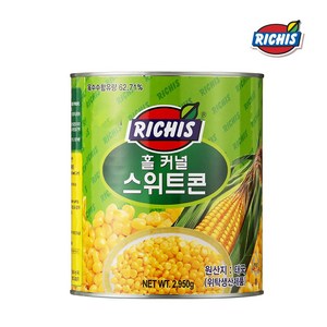 동서 리치스 홀 커넬 스위트 콘 통조림, 2.95kg, 4개